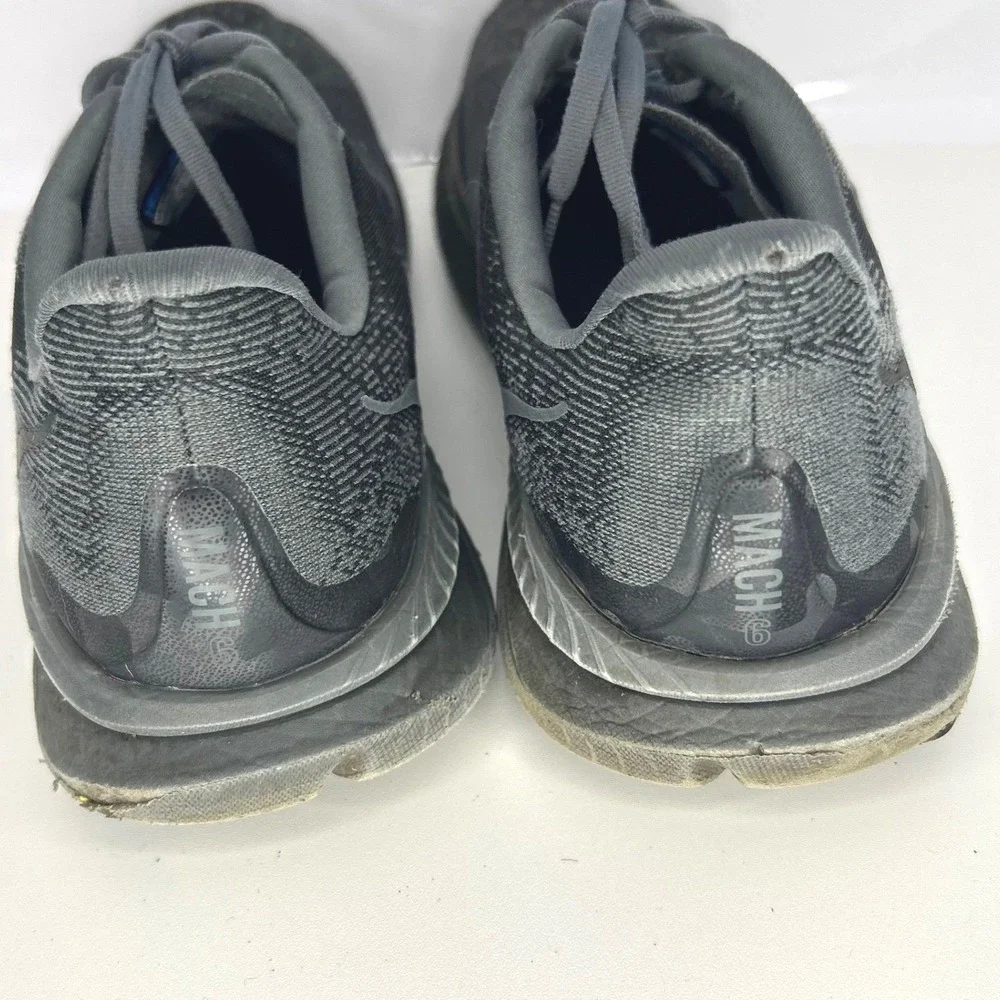 Hoka Gorpcore Mach 6 Running Shoes Size 12 D Black Athletic Sneakers Gym Comfort